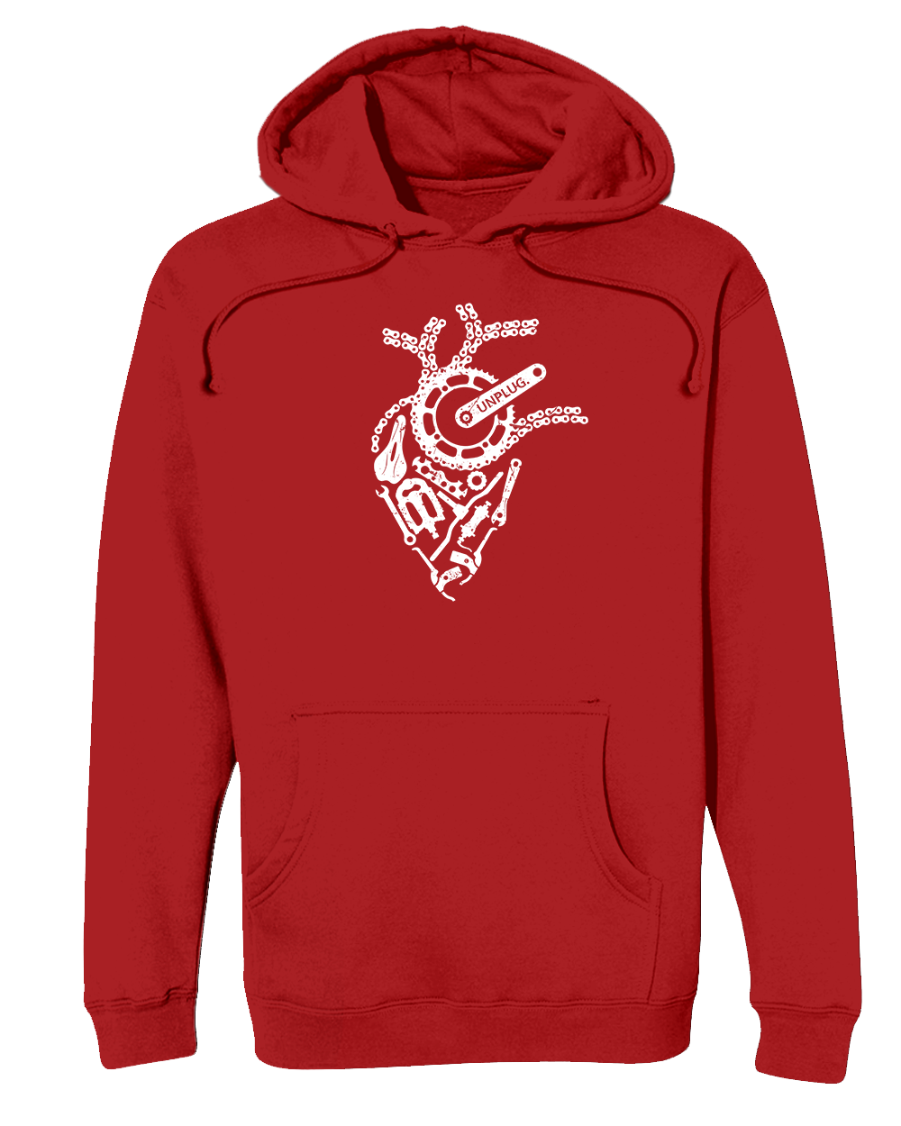 Anatomical Heart (bicycle Parts) Heavyweight Hoodie
