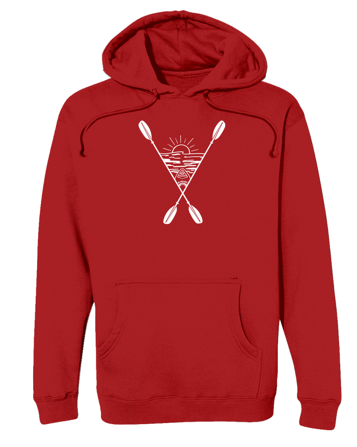 Kayaking Into The Sunset Heavyweight Hoodie