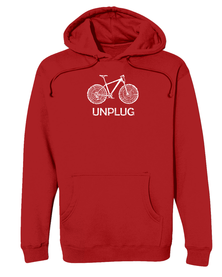 Mountain Bike Tree Stumps Heavyweight Hoodie