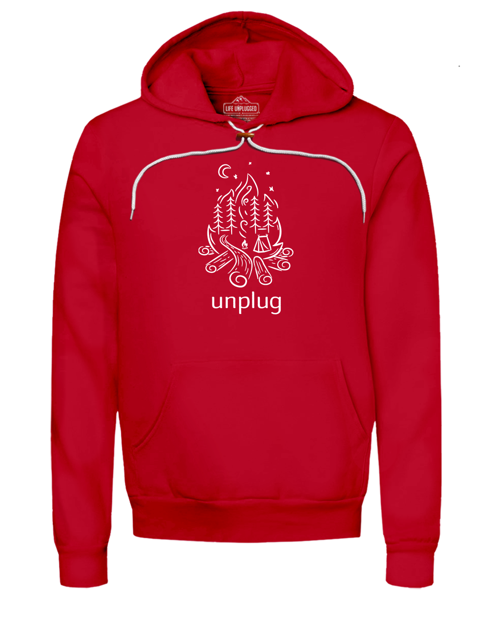 Campfire Camping Scene Super Soft Hoodie