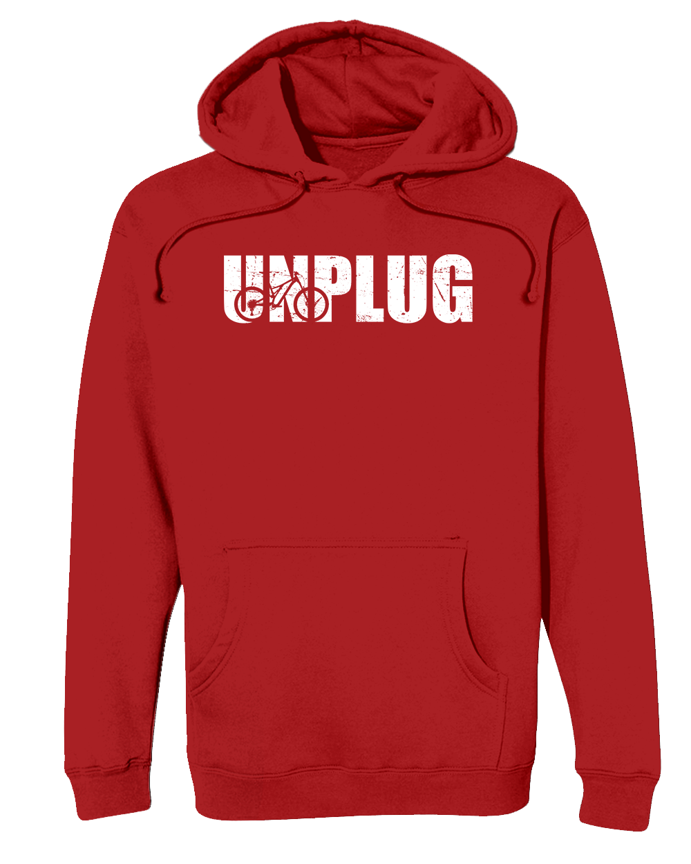 Unplug Mountain Bike Silhouette Heavyweight Hoodie