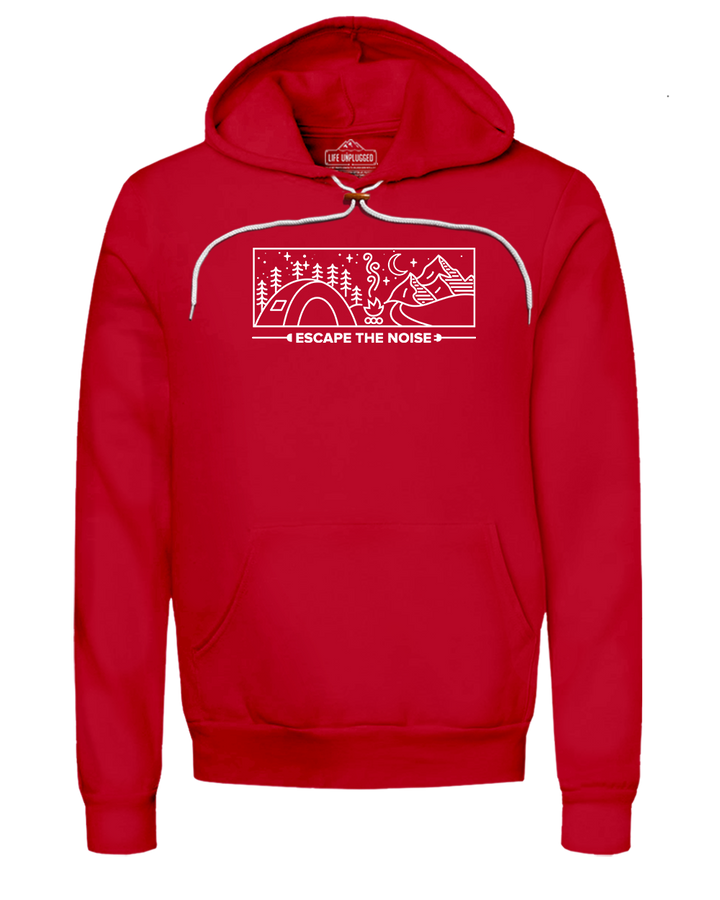 Escape The Noise Camping Scene Super Soft Hoodie