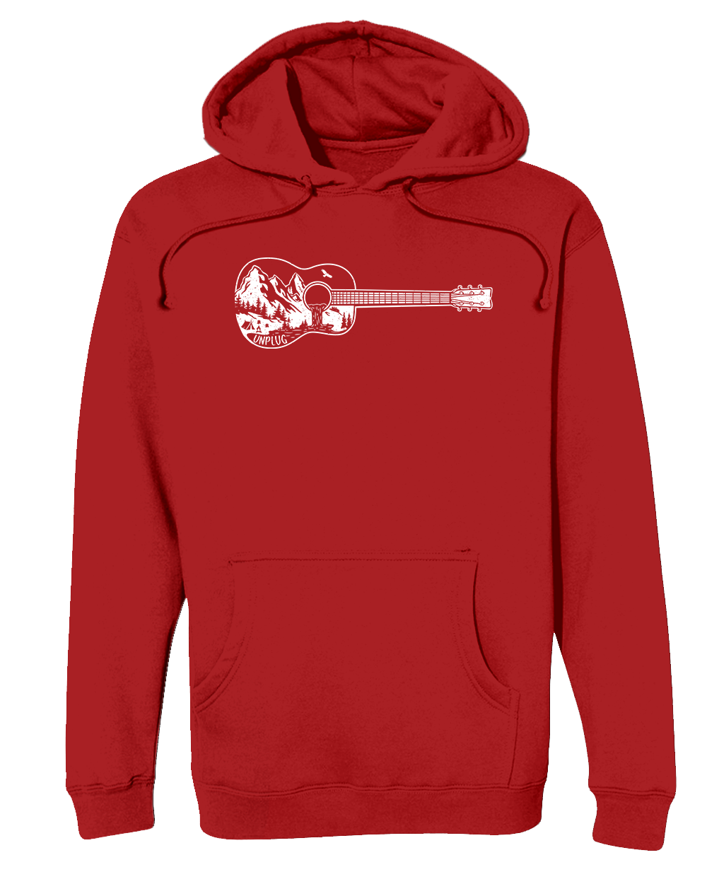 Guitar Mountain Scene Heavyweight Hoodie