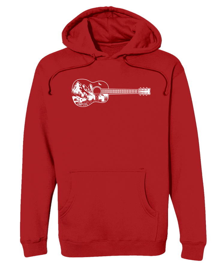 Guitar Mountain Scene Heavyweight Hoodie