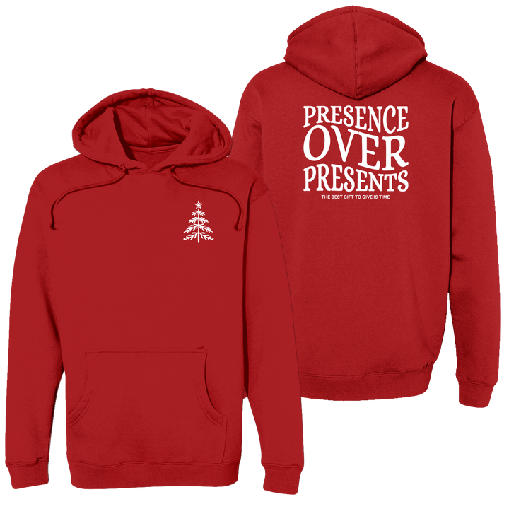 Presence Over Presents  Heavyweight Hoodie