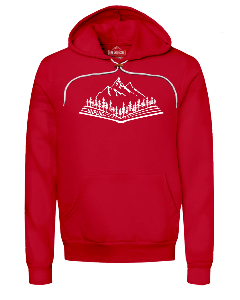 Open Book Mountain Scene Super Soft Hoodie
