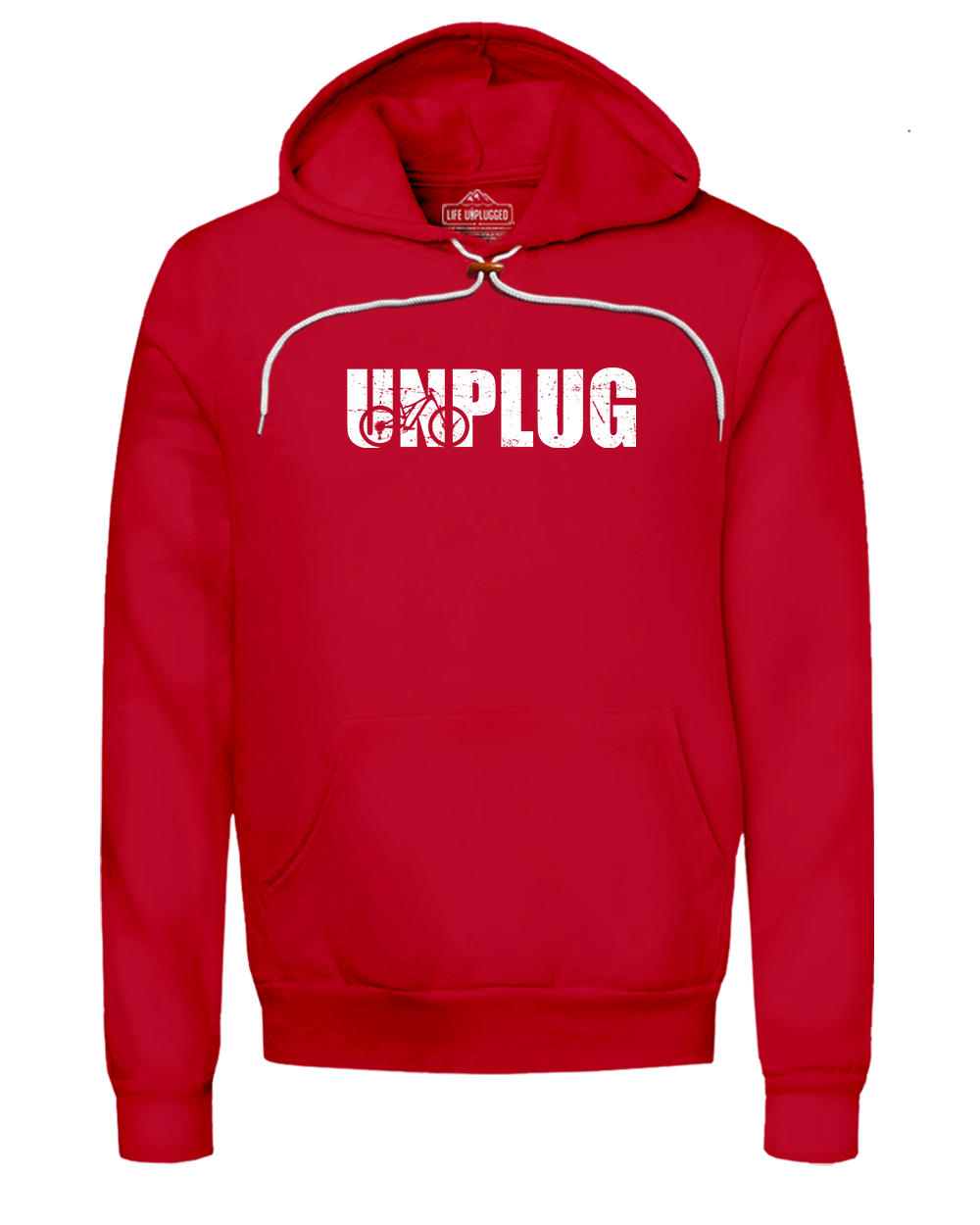 Unplug Mountain Bike Silhouette Super Soft Hoodie
