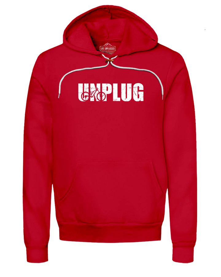 Unplug Mountain Bike Silhouette Super Soft Hoodie