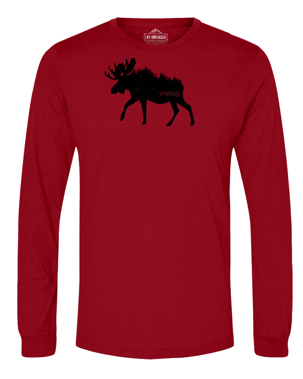 Moose In The Trees Long Sleeve T-Shirt