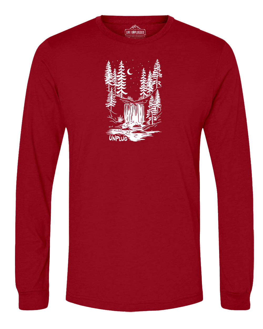 WATERFALL UNDER THE STARS Long Sleeve T-Shirt