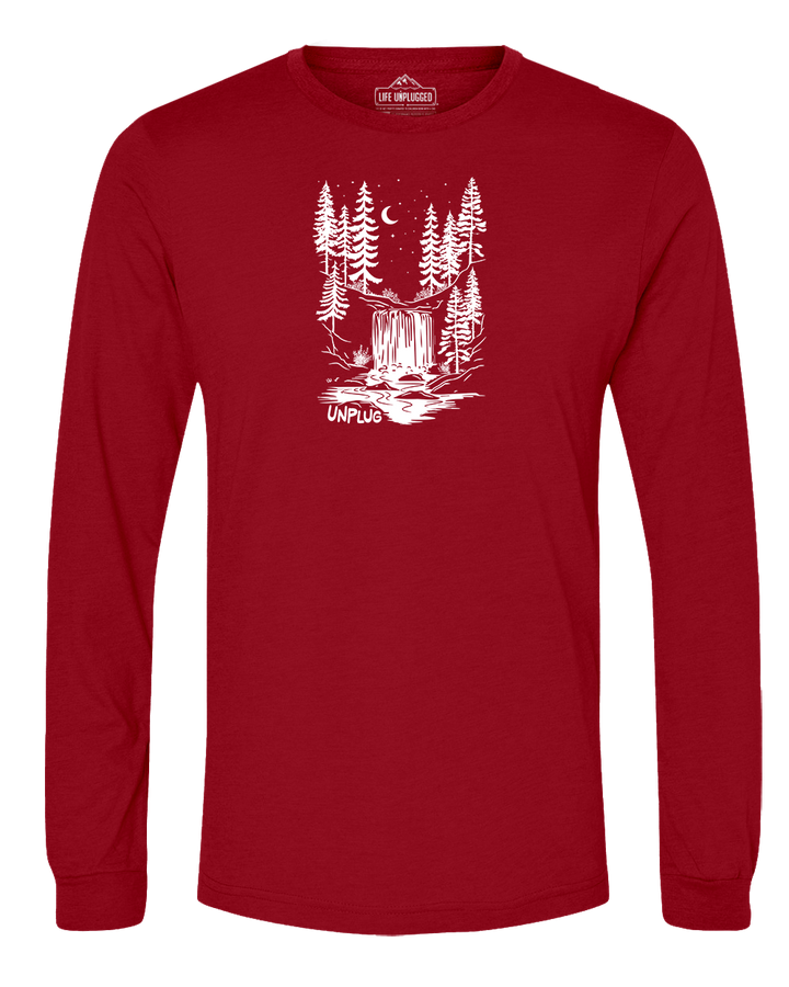 WATERFALL UNDER THE STARS Long Sleeve T-Shirt