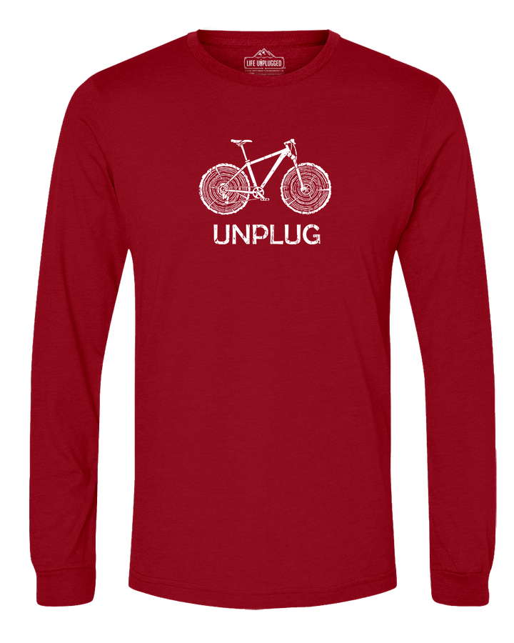 MOUNTAIN BIKE TREE STUMPS Long Sleeve T-Shirt