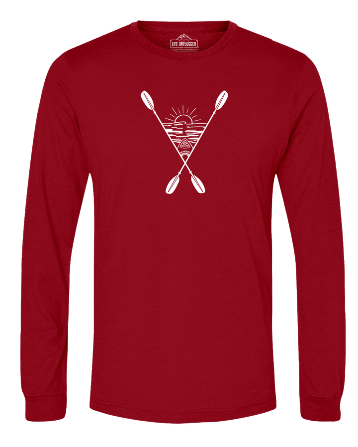 Kayaking Into The Sunset Long Sleeve T-Shirt