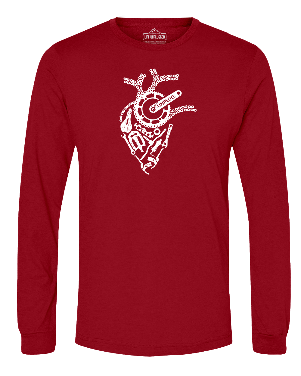 Anatomical Heart (Bicycle Parts) Long Sleeve T-Shirt