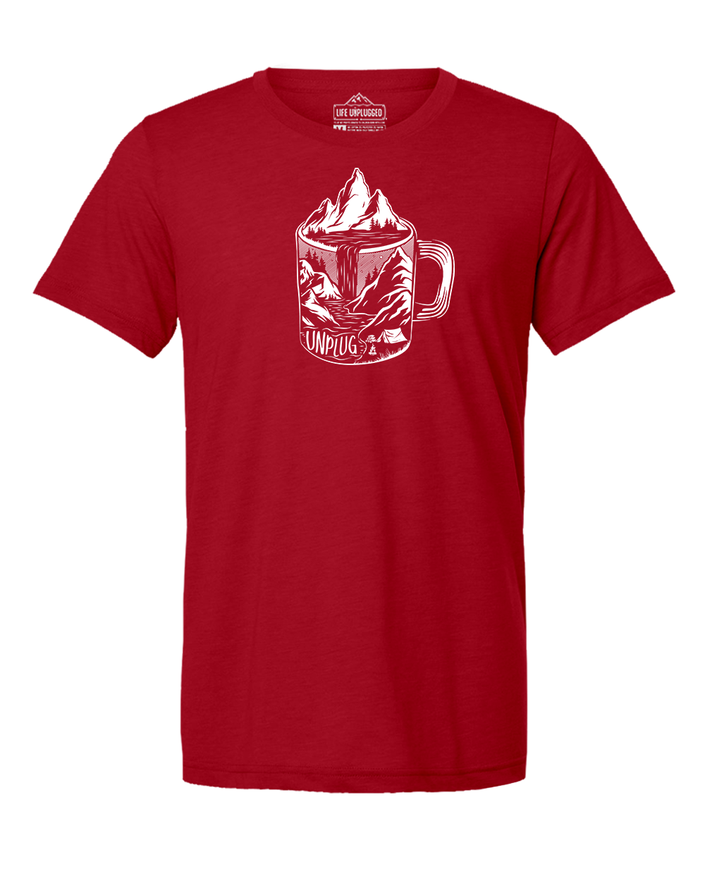 Coffee Mountain Scene Triblend T-Shirt