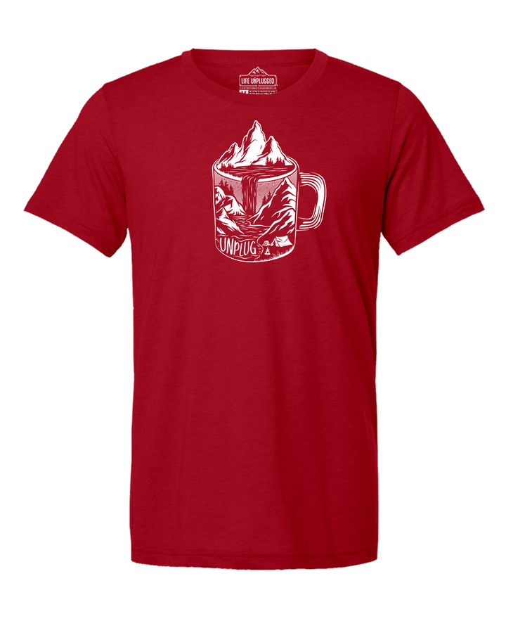 Coffee Mountain Scene Triblend T-Shirt