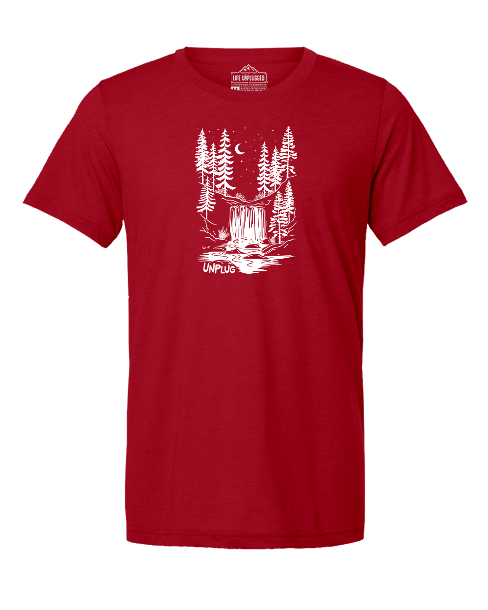 WATERFALL UNDER THE STARS Triblend T-Shirt
