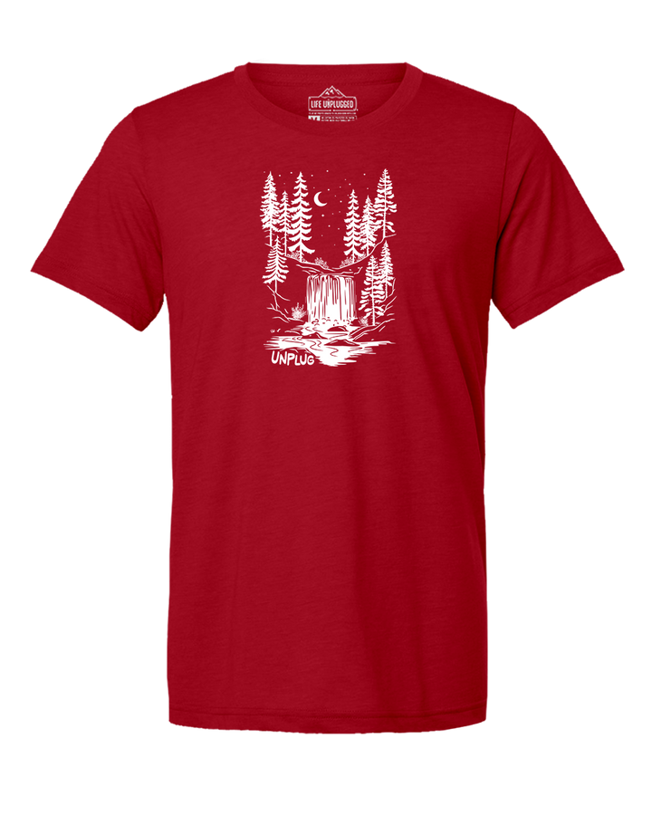 WATERFALL UNDER THE STARS Triblend T-Shirt