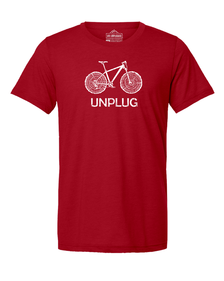 MOUNTAIN BIKE TREE STUMPS Triblend T-Shirt