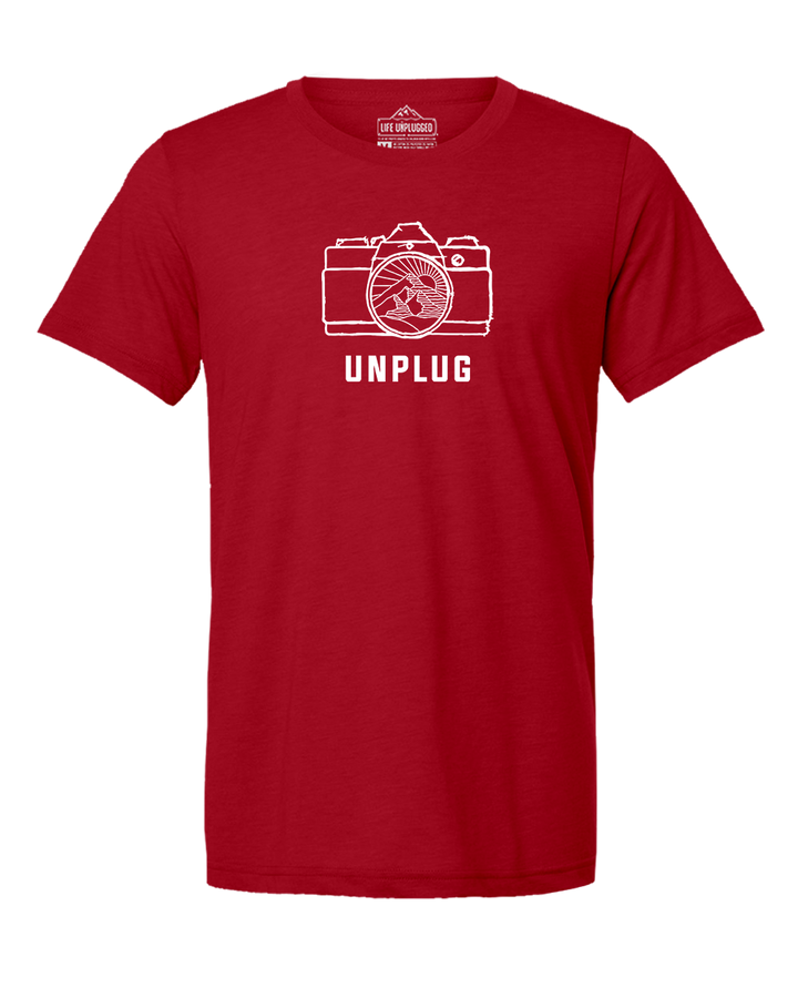 Camera Mountain Lens Triblend T-Shirt