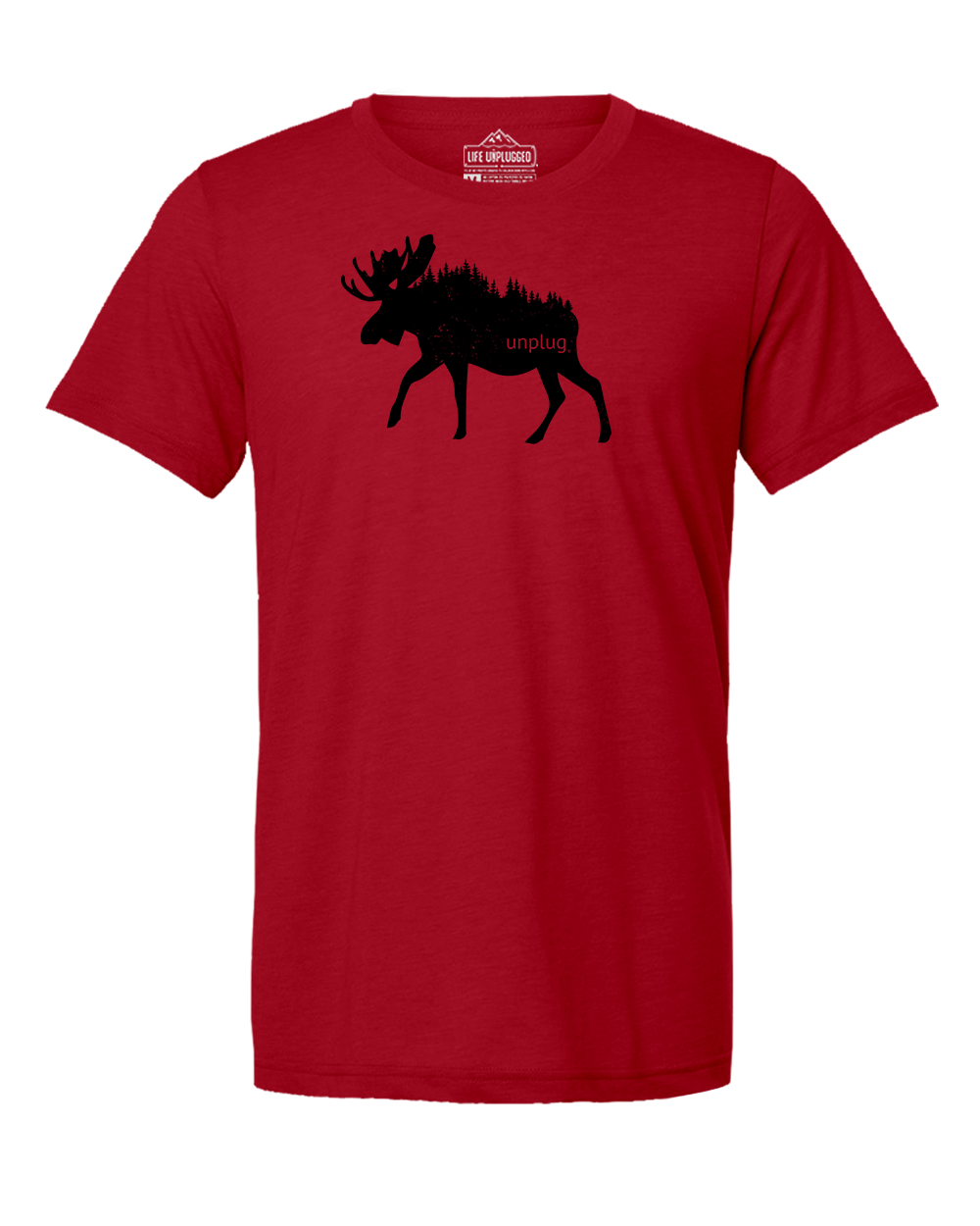 Moose In The Trees Triblend T-Shirt