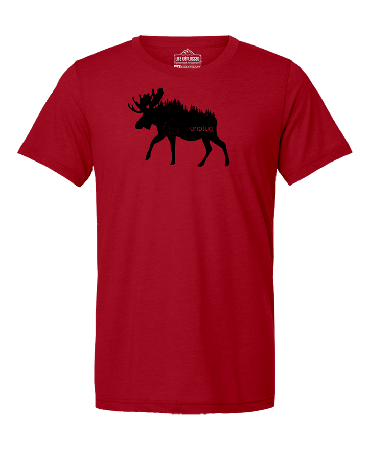 Moose In The Trees Triblend T-Shirt