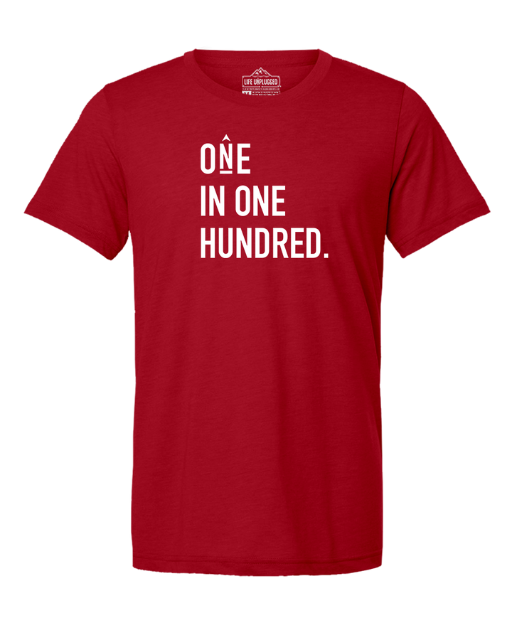 One in One Hundred Stacked Triblend T-Shirt
