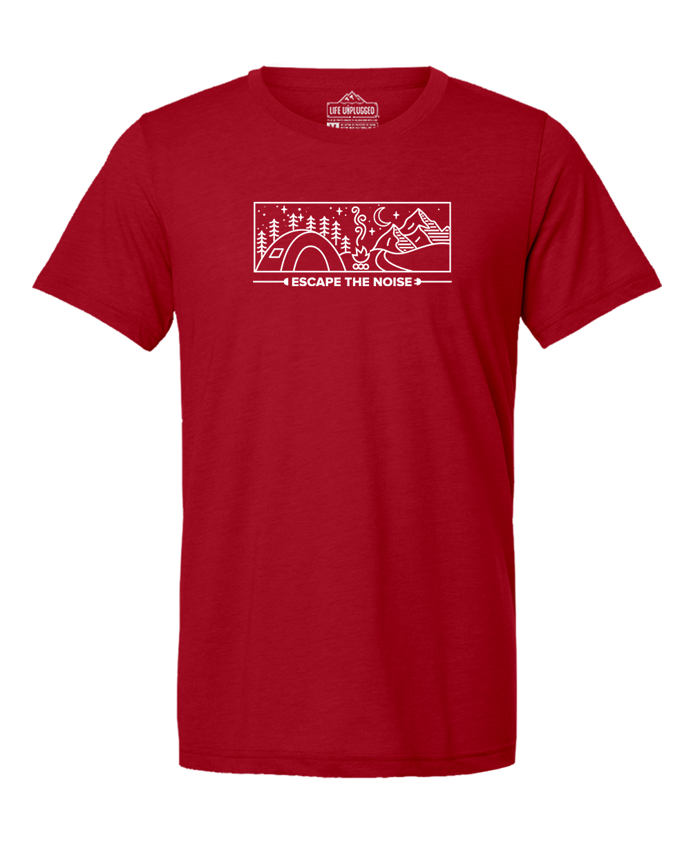 Escape The Noise Camping Scene Triblend T-Shirt