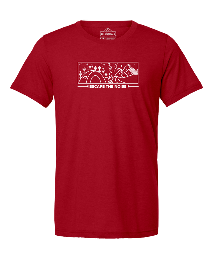 Escape The Noise Camping Scene Triblend T-Shirt