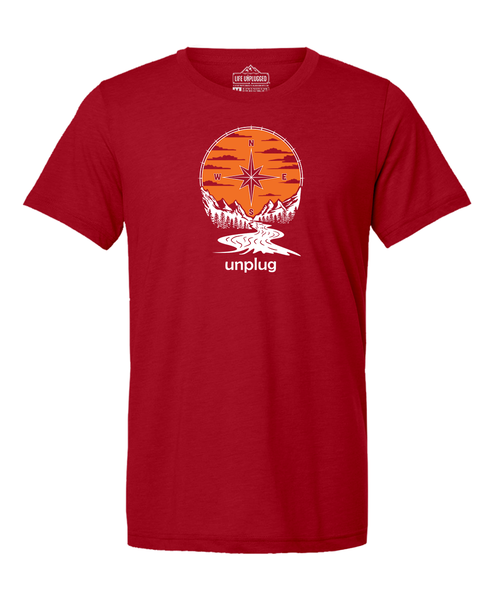 Compass Sunset Triblend T-Shirt