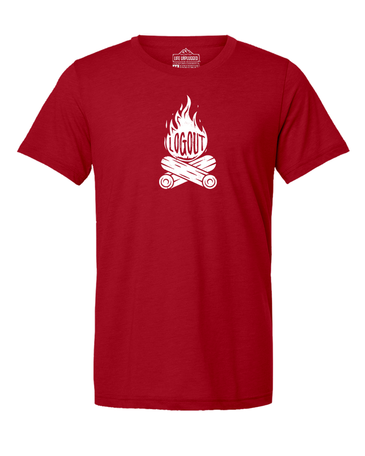 Log Out Campfire Triblend T-Shirt