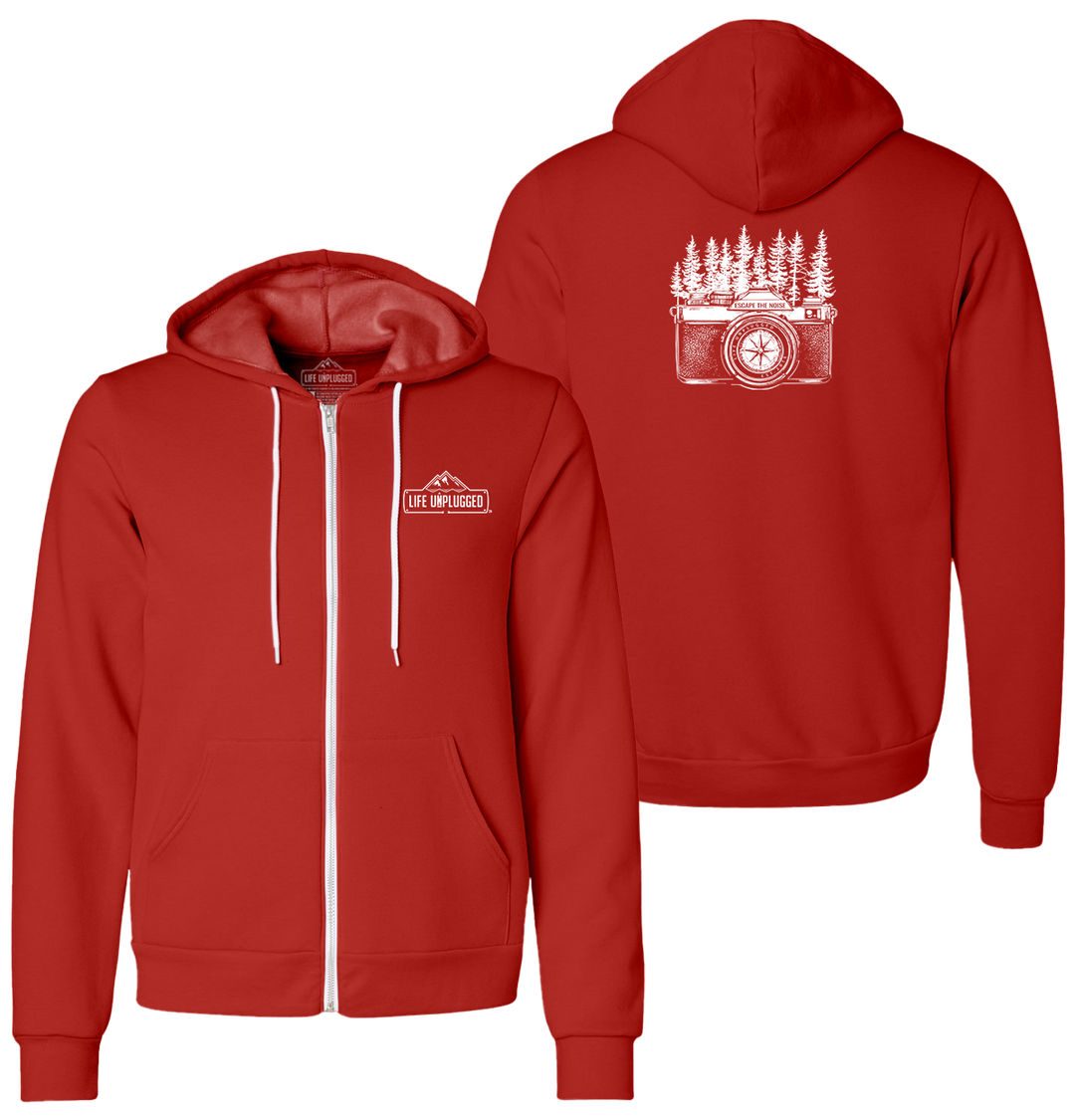 Camera in the Trees Supersoft Midweight Zip Up Hoodie