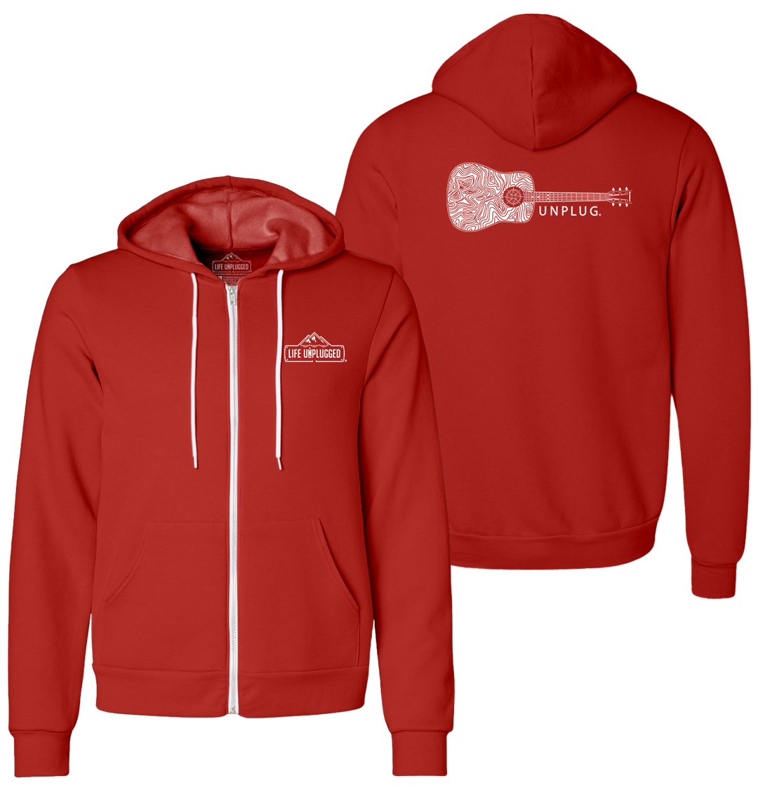 GUITAR Supersoft Midweight Zip Up Hoodie