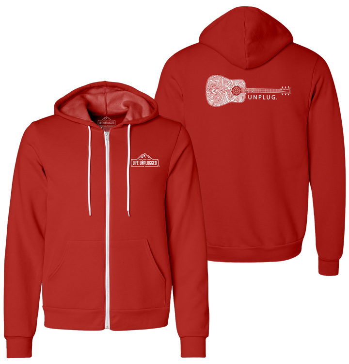 GUITAR Supersoft Midweight Zip Up Hoodie