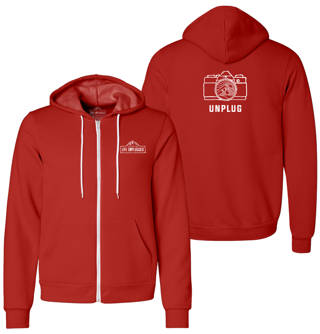 CAMERA MOUNTAIN LENS Supersoft Midweight Zip Up Hoodie