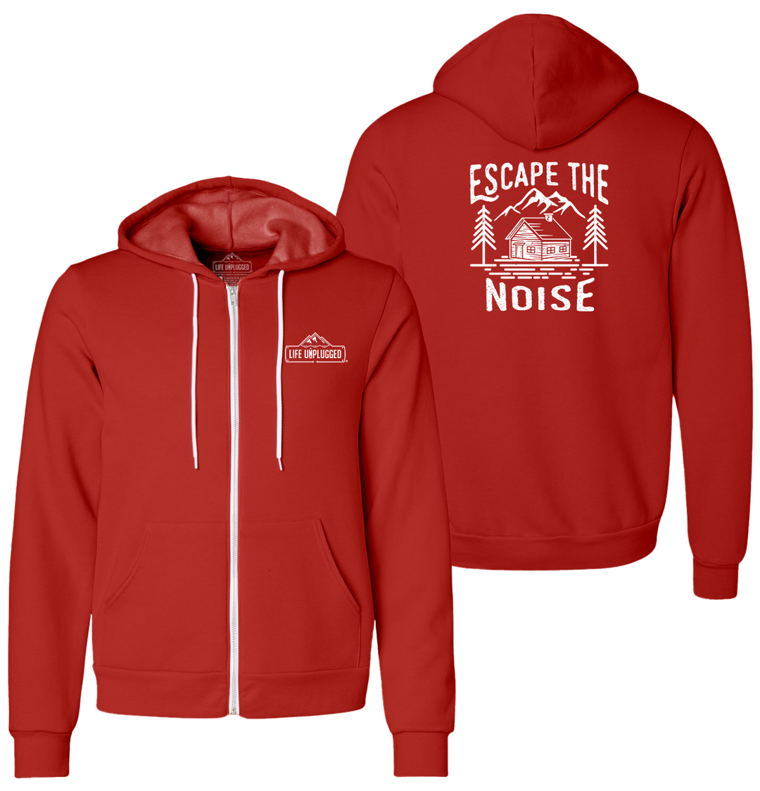 ESCAPE THE NOISE Supersoft Midweight Zip Up Hoodie