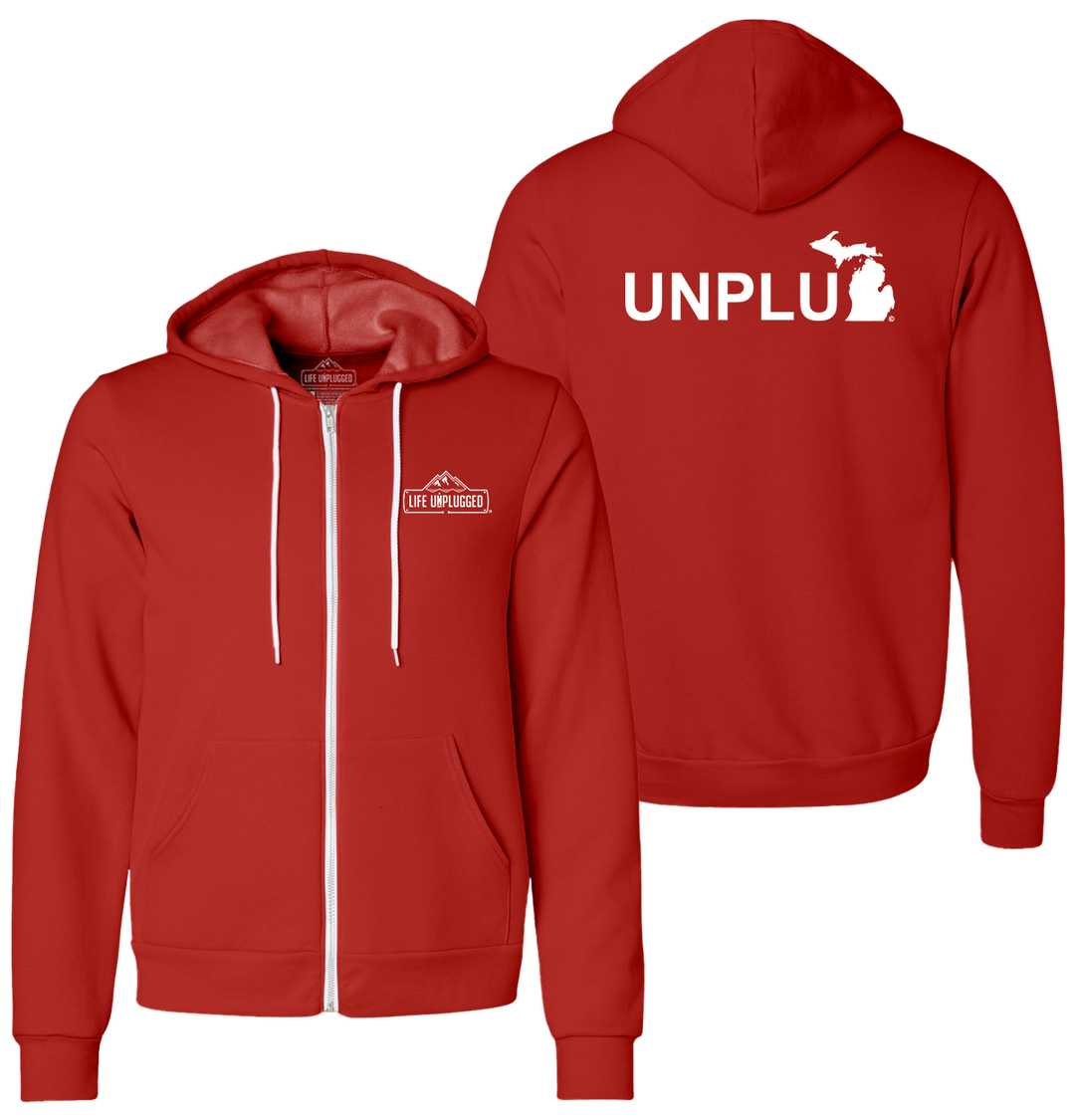 UNPLUG (MI) Supersoft Midweight Zip Up Hoodie