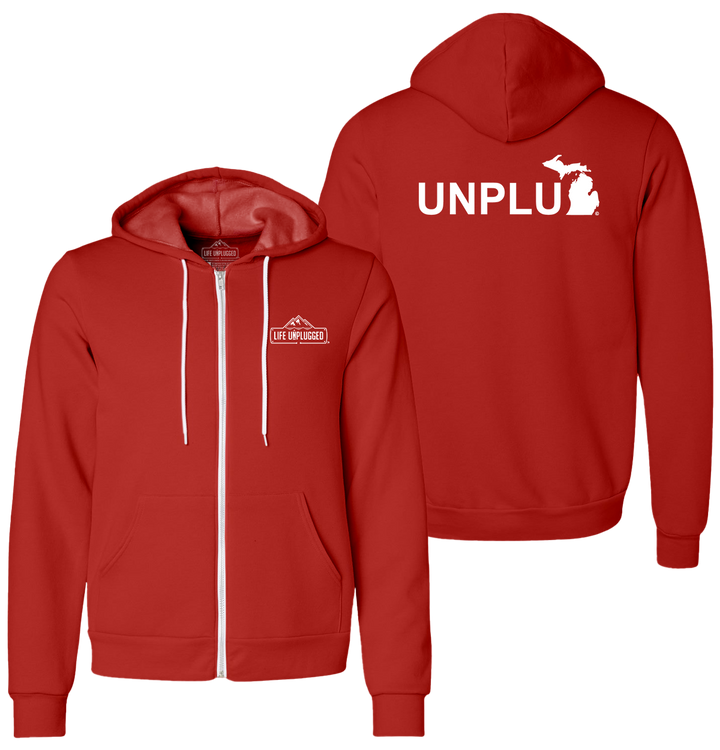 UNPLUG (MI) Supersoft Midweight Zip Up Hoodie