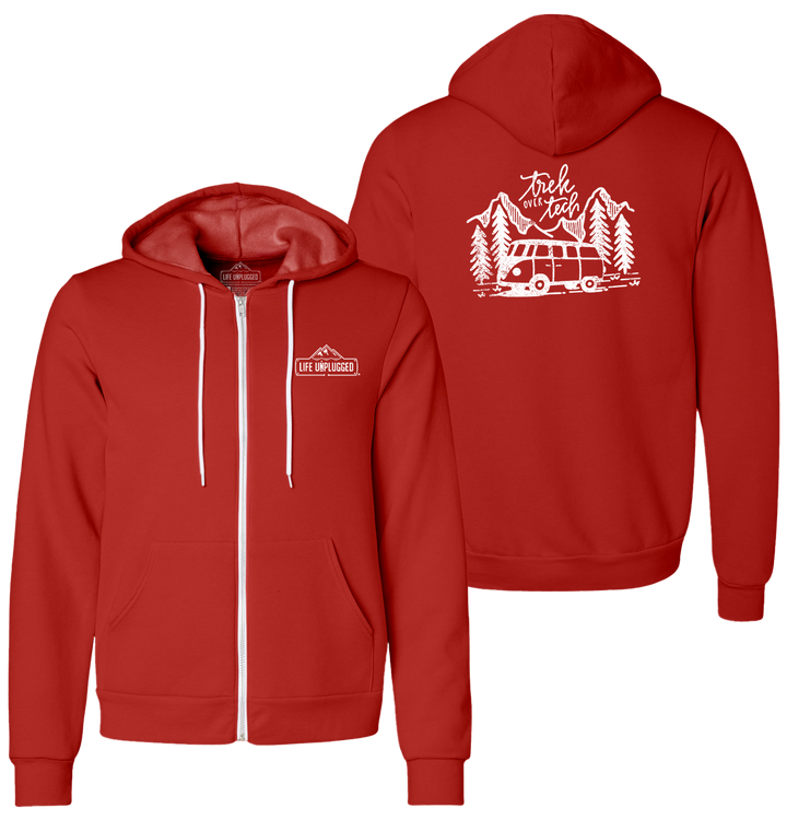 TREK OVER TECH Supersoft Midweight Zip Up Hoodie