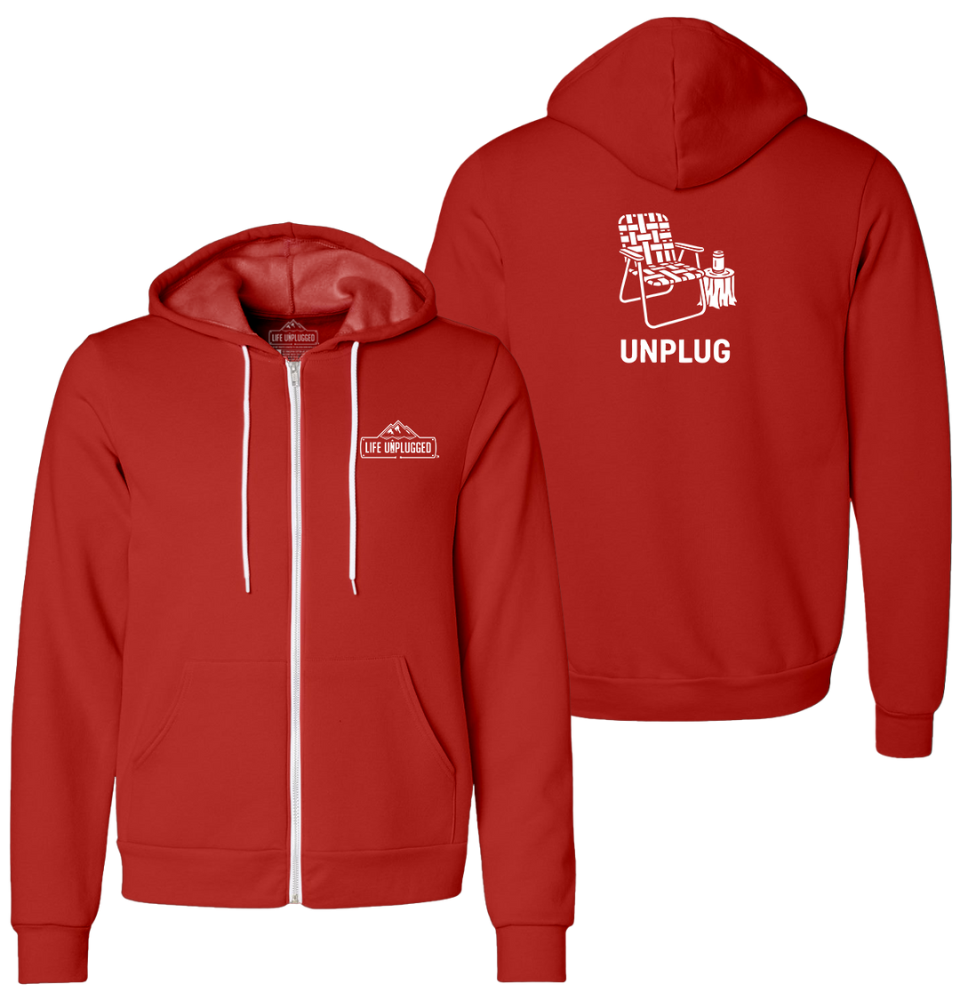 CHILLIN CHAIR Supersoft Midweight Zip Up Hoodie