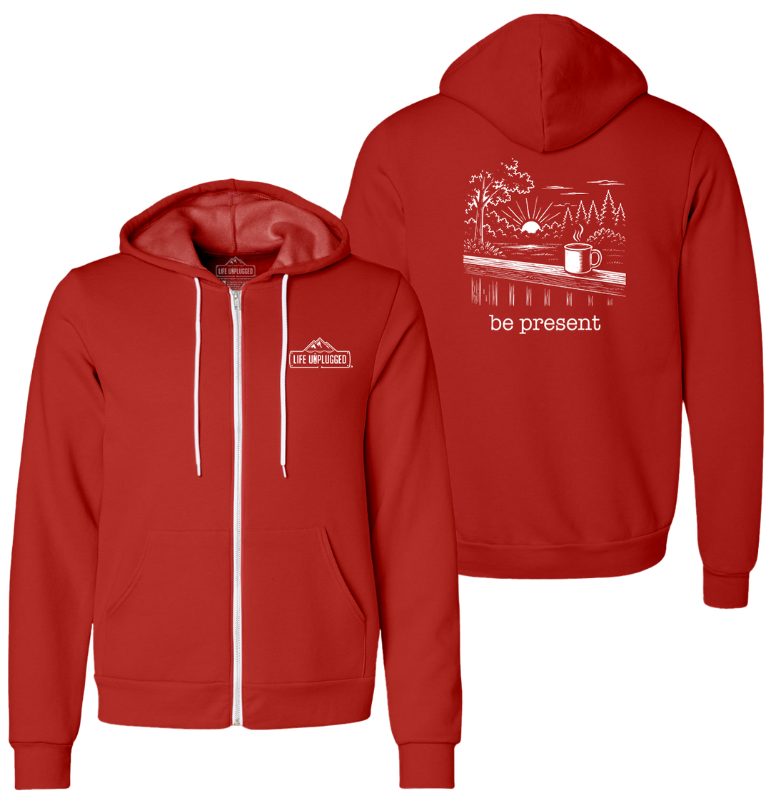 BACK PORCH COFFEE Supersoft Midweight Zip Up Hoodie