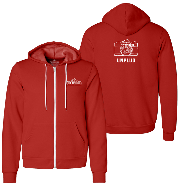 CAMERA MOUNTAIN LENS Supersoft Midweight Zip Up Hoodie