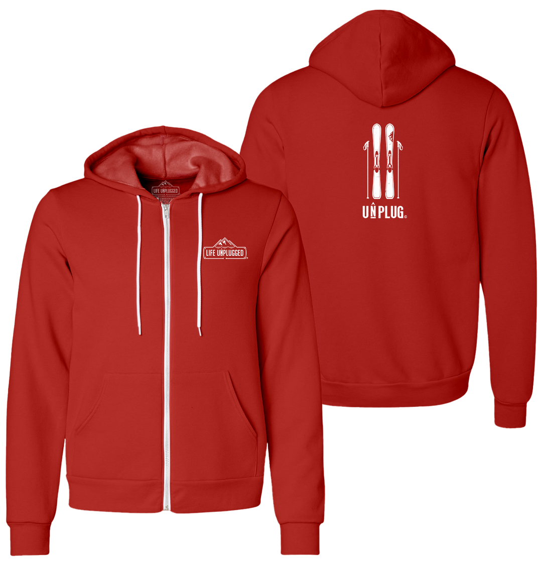 SKIING Supersoft Midweight Zip Up Hoodie