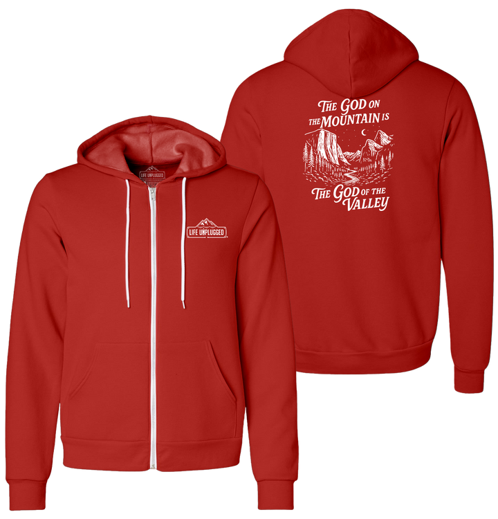 God On The Mountain Supersoft Midweight Zip Up Hoodie
