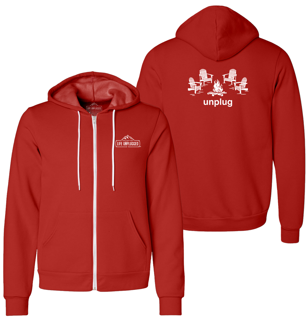 CAMPFIRE CHAIRS Supersoft Midweight Zip Up Hoodie