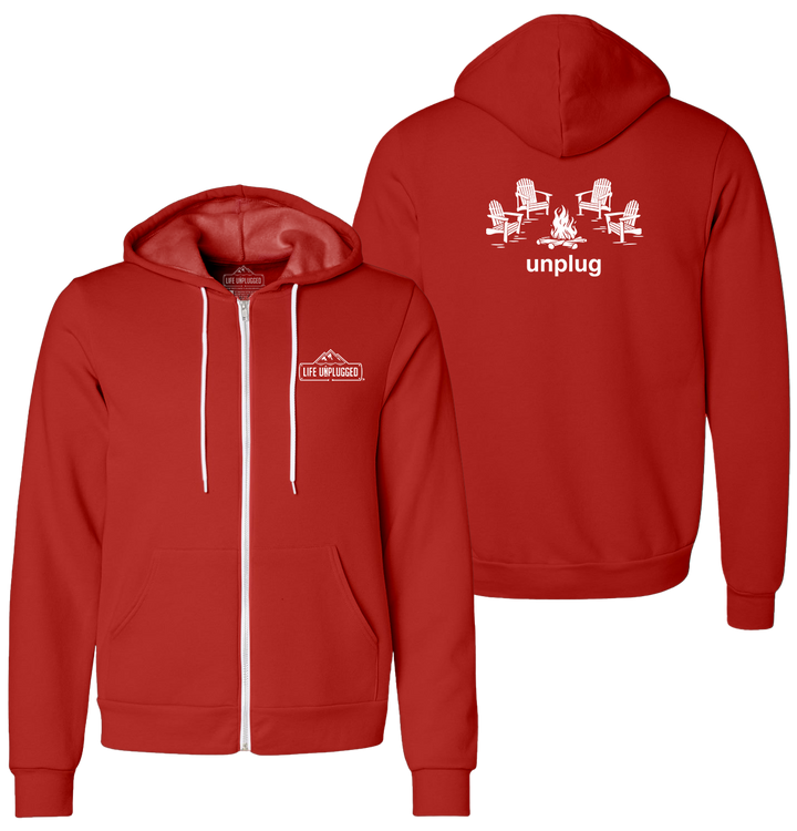 CAMPFIRE CHAIRS Supersoft Midweight Zip Up Hoodie