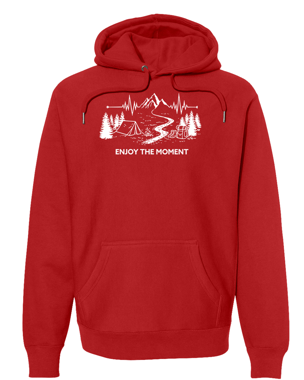 ENJOY THE MOMENT (MOUNTAIN SCENE) Super Heavyweight Hoodie