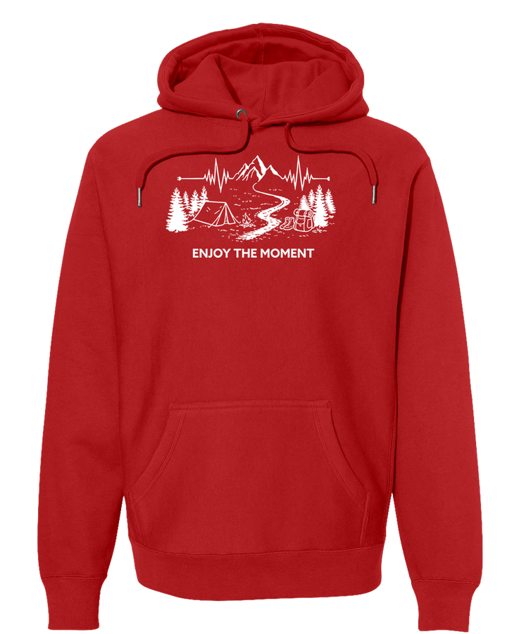 ENJOY THE MOMENT (MOUNTAIN SCENE) Super Heavyweight Hoodie