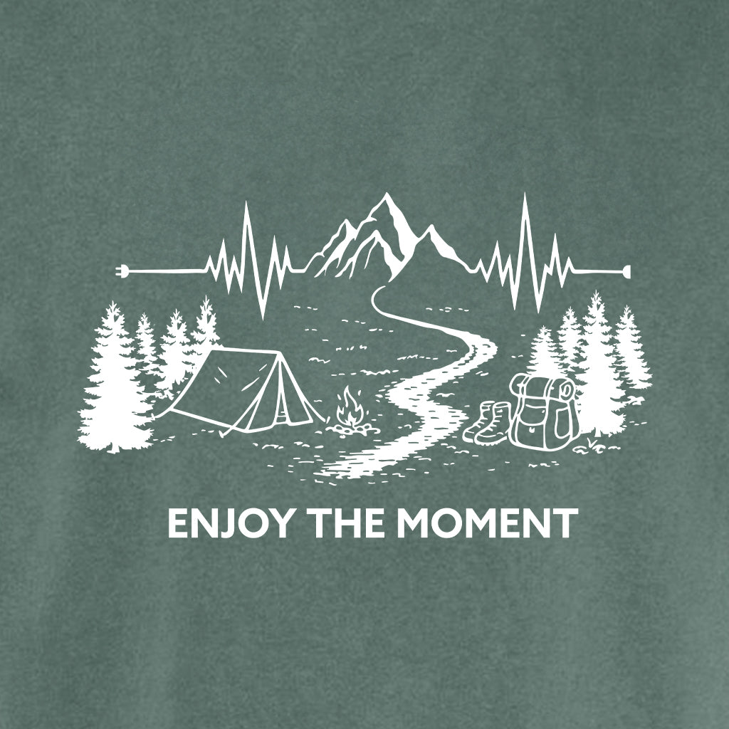 ENJOY THE MOMENT (MOUNTAIN SCENE)  Cotton T-Shirt powered by Comfort Colors®