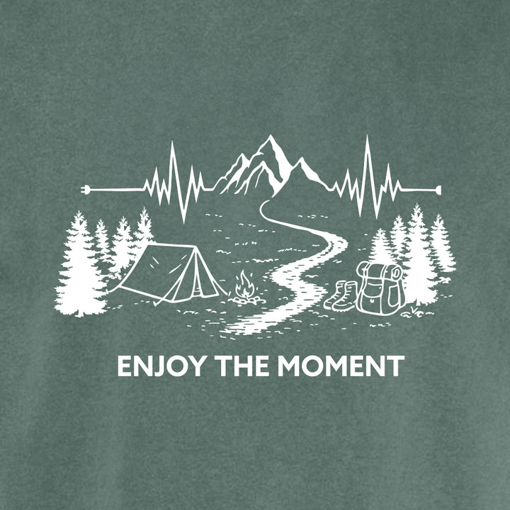 ENJOY THE MOMENT (MOUNTAIN SCENE)  Cotton T-Shirt powered by Comfort Colors®